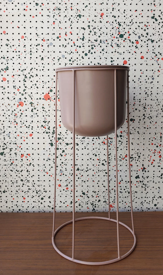Pink Metal Plant Stand
